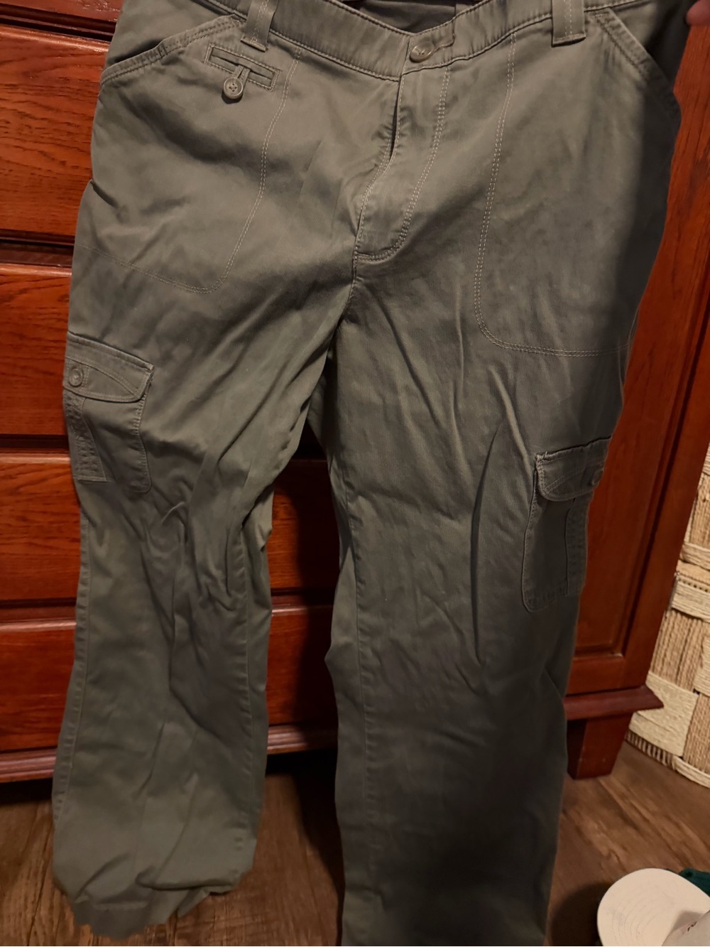 Lee Olive Cargo Pants for Women